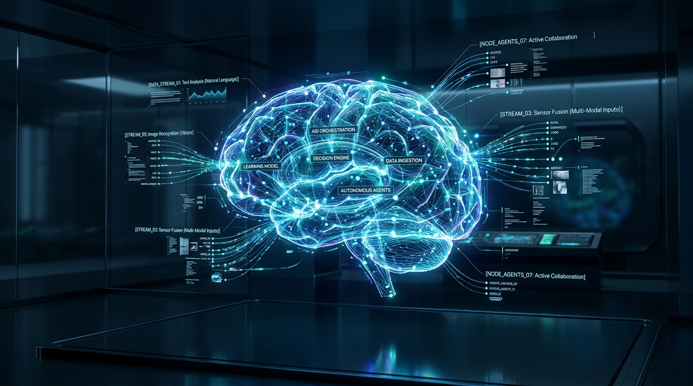 Autonomous AI agents and AGI orchestration network